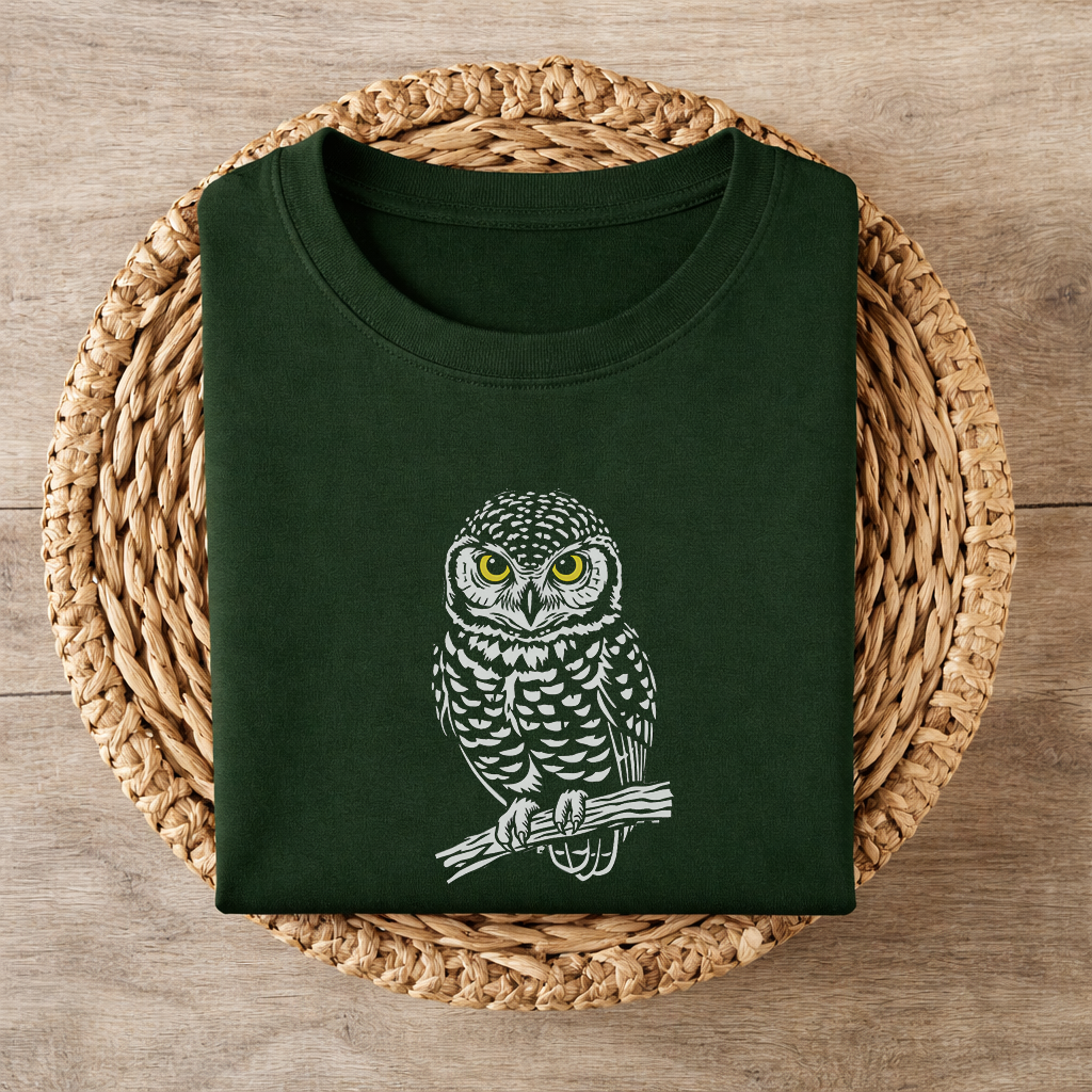 Indian Owlet Lightweight Classic Regular Fir T-Shirt
