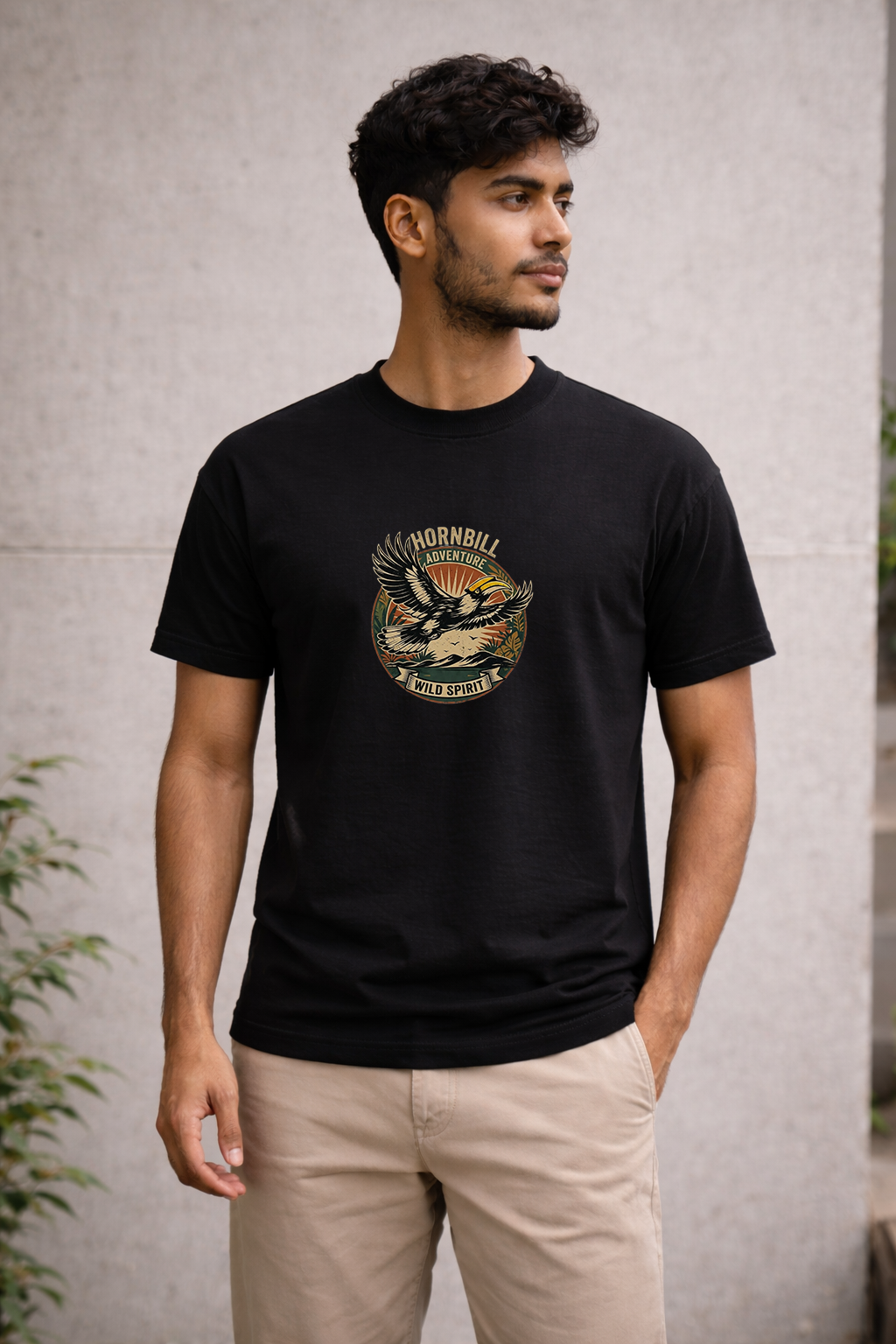 Wild Spirit Hornbill Regular Fit T-Shirt