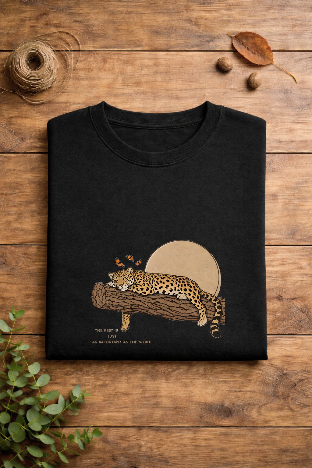 Resting Leopard Oversized T-Shirt