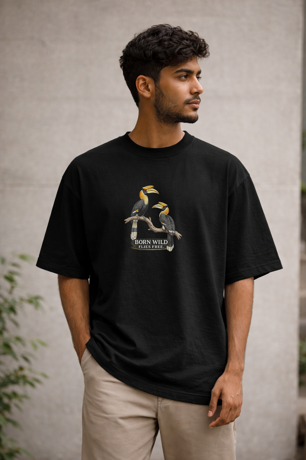 Born Wild Hornbill Oversized Tee – NIGHTHOUL