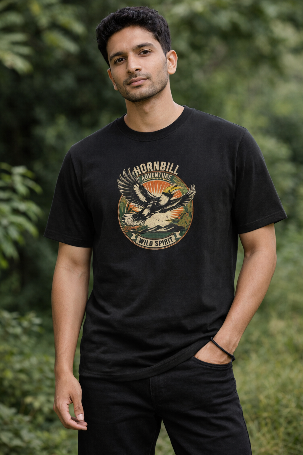 Wild Spirit Hornbill Regular Fit T-Shirt