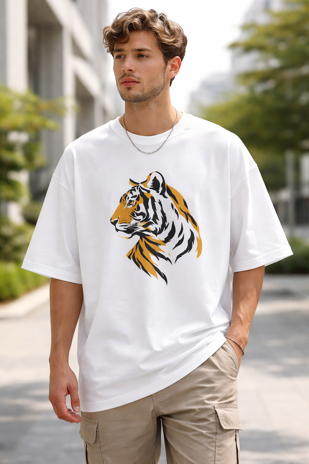 The Royal Bengal Portrait oversized T-Shirt