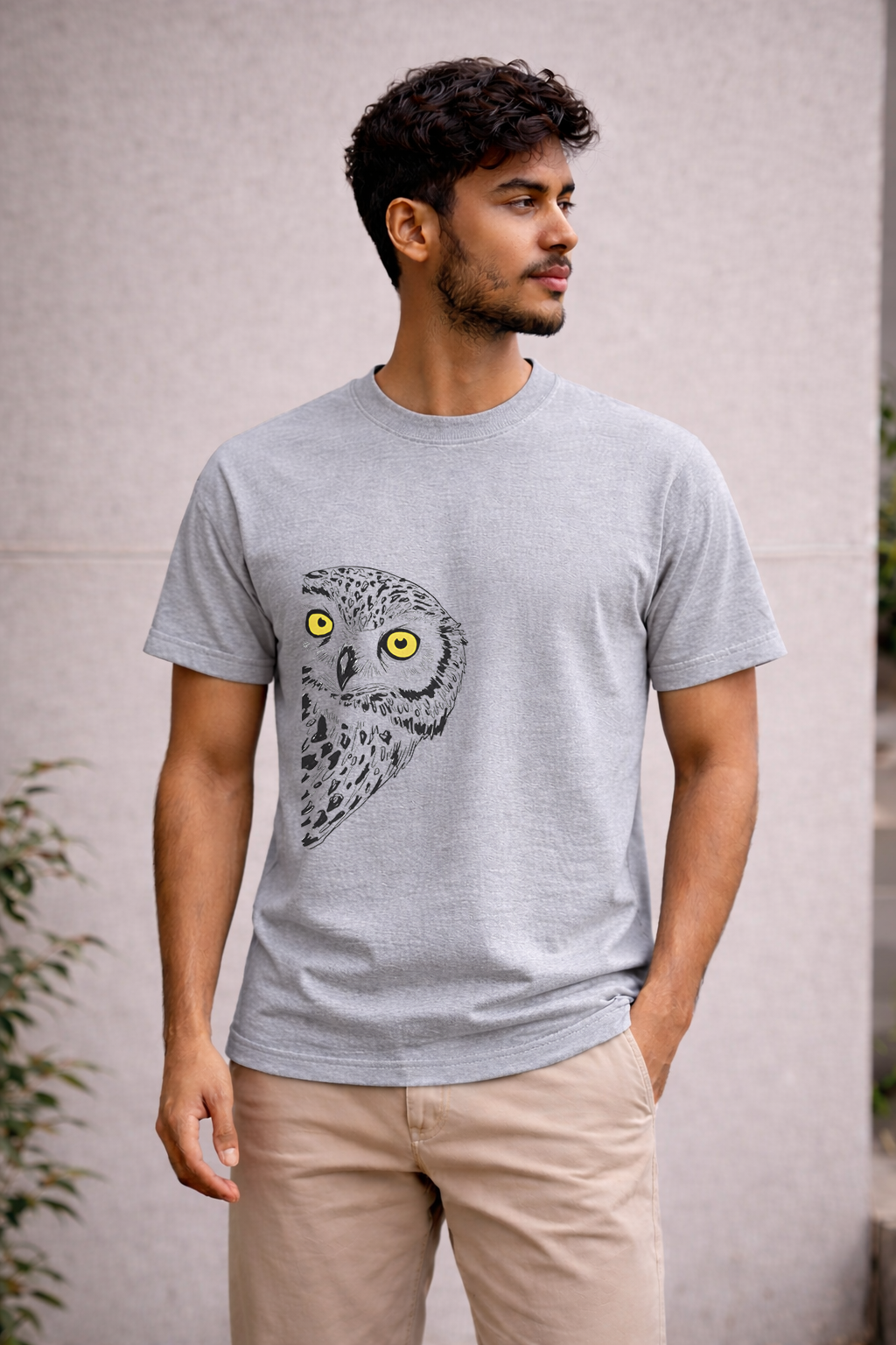 PEEKING OWL T-SHIRT