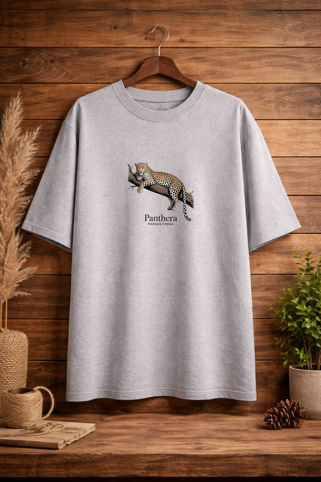 Leopard : Heavyweight Oversized 100% pure Cotton (240 GSM)T-Shirt