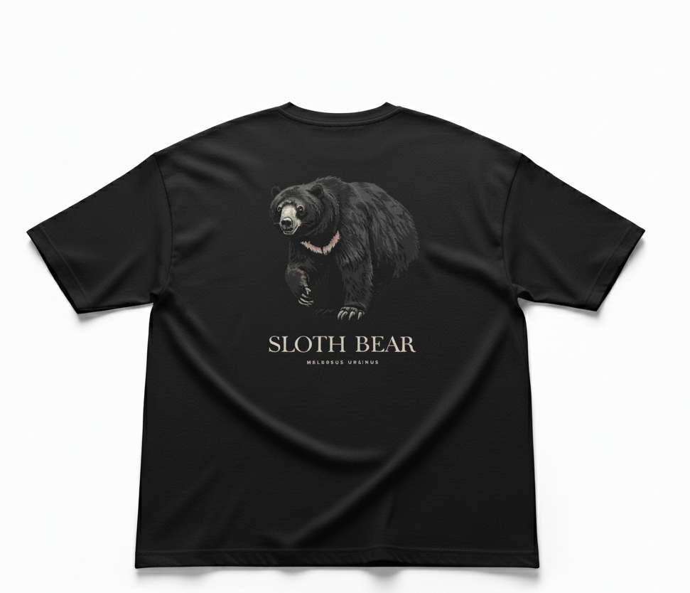 Sloth Bear Oversized T-Shirt | NIGHTHOUL