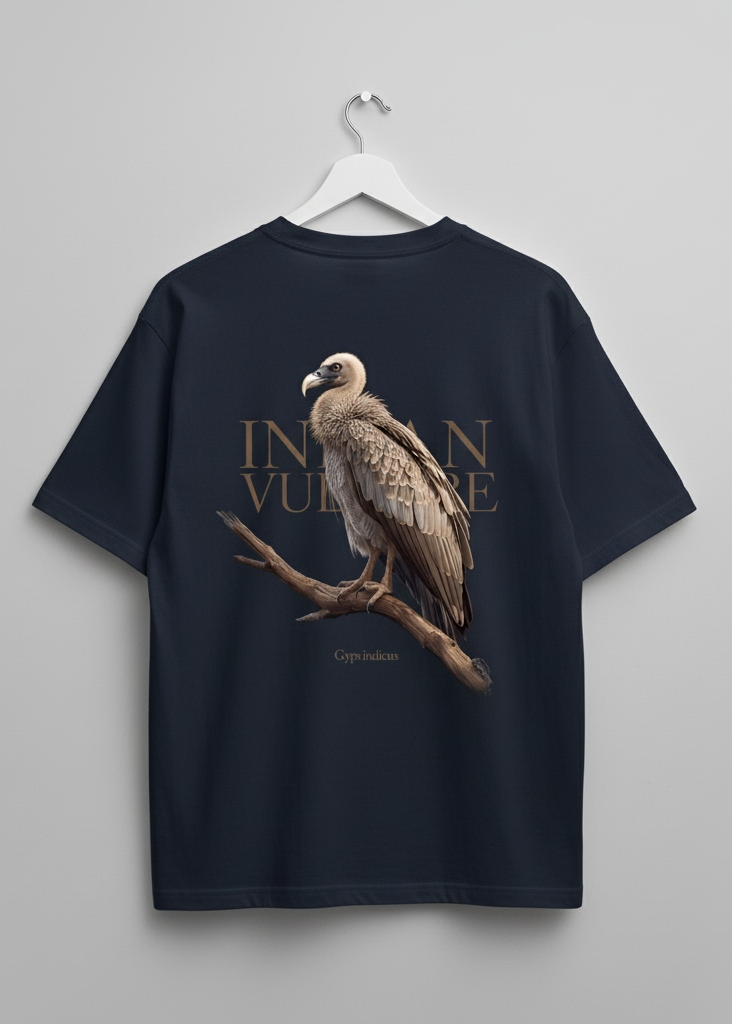 Indian Vulture (Gyps indicus) Oversized T-Shirt | NIGHTHOUL