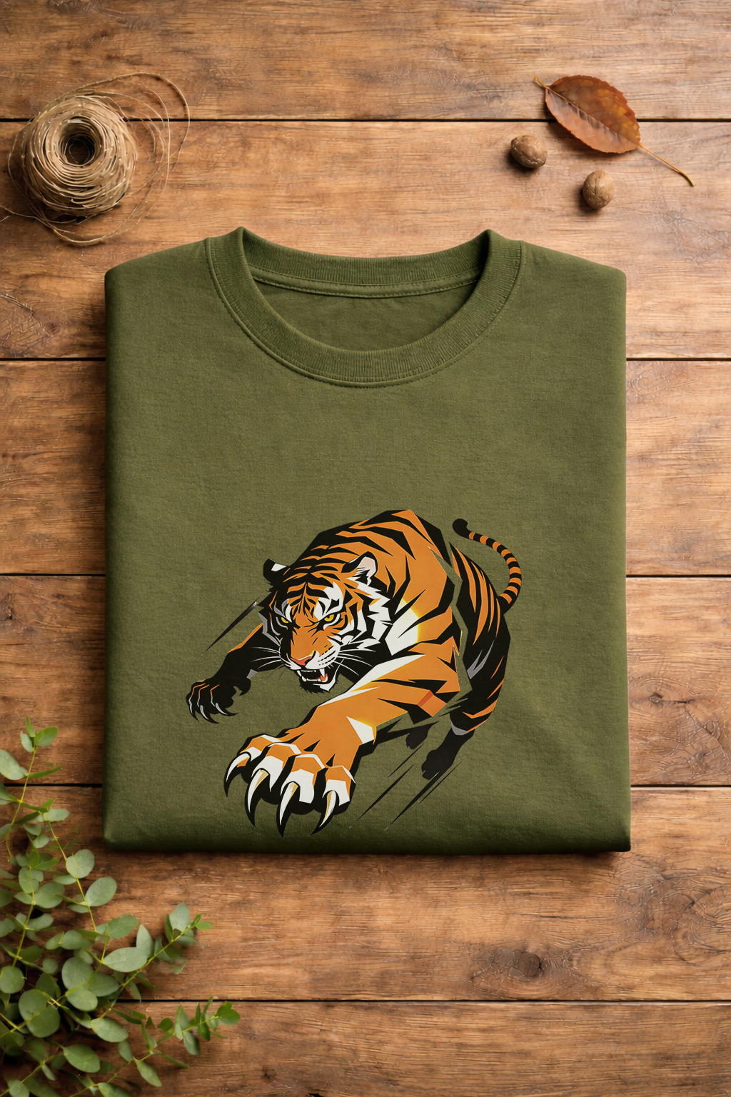 Tiger: The Apex Predator Heavyweight Oversized T-Shirt