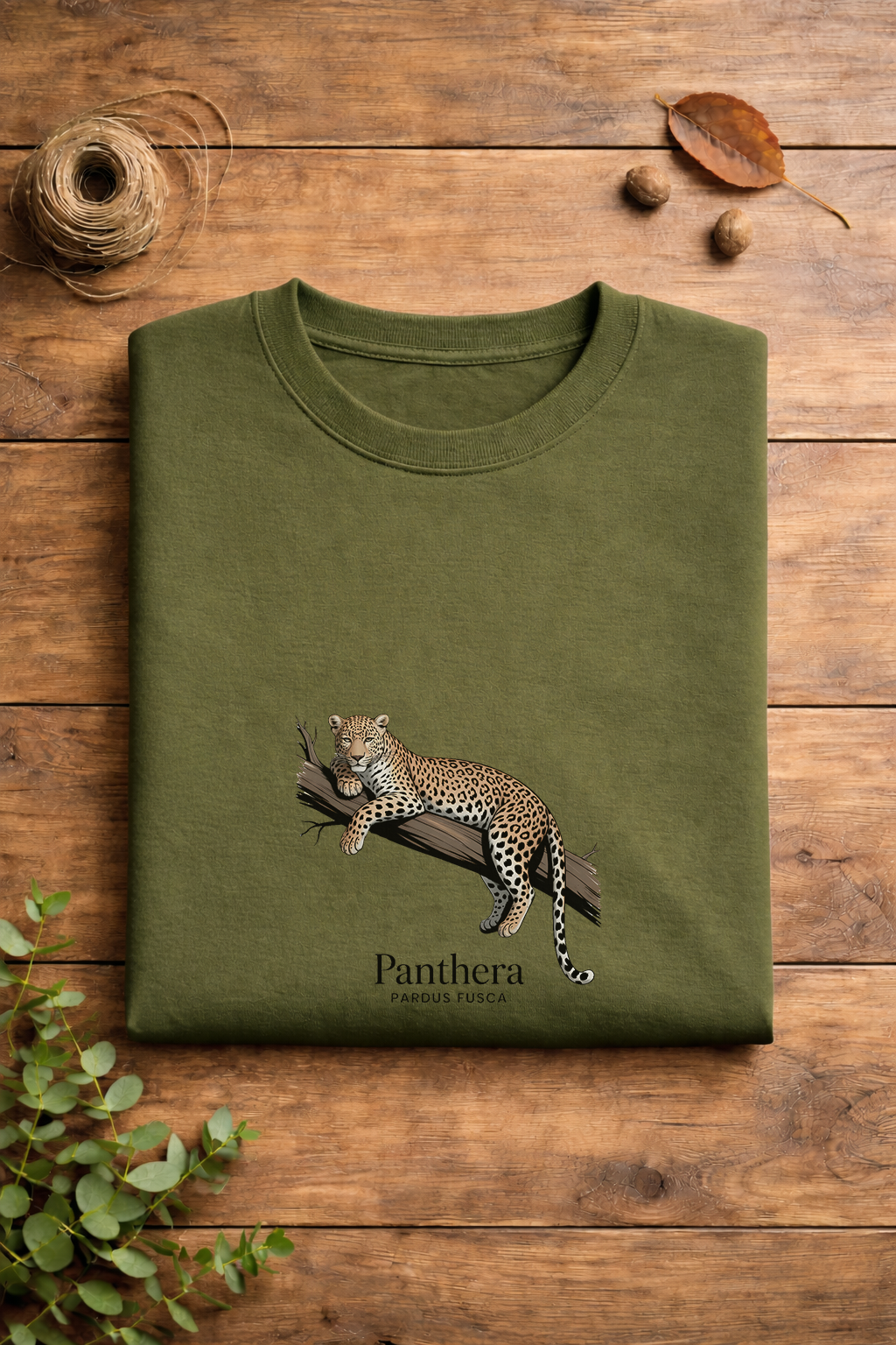 Leopard : Heavyweight Oversized 100% pure Cotton (240 GSM)T-Shirt