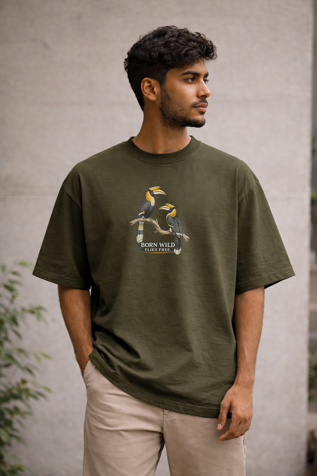 Born Wild Hornbill Oversized Tee – NIGHTHOUL