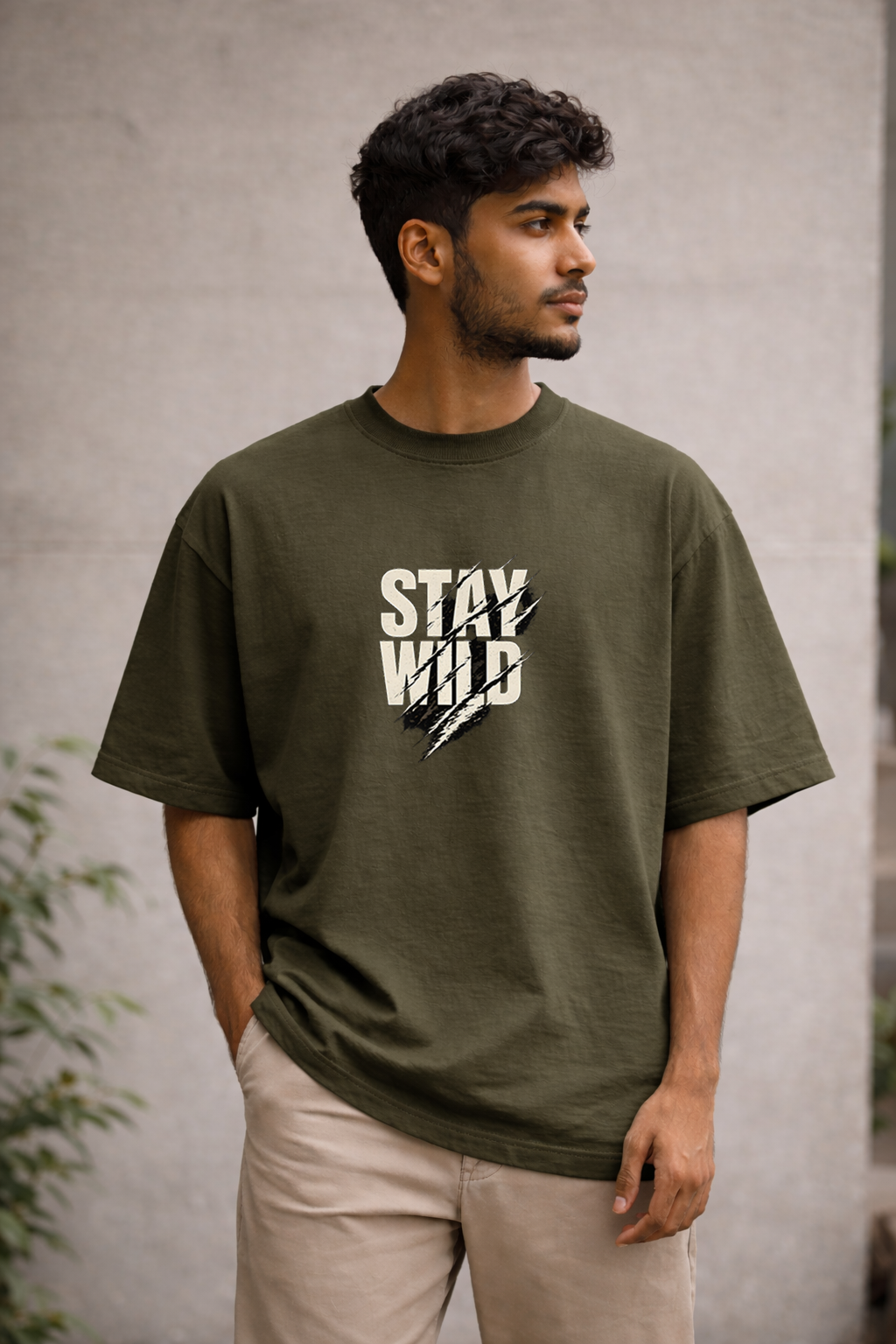 Stay Wild: Oversized T-Shirt