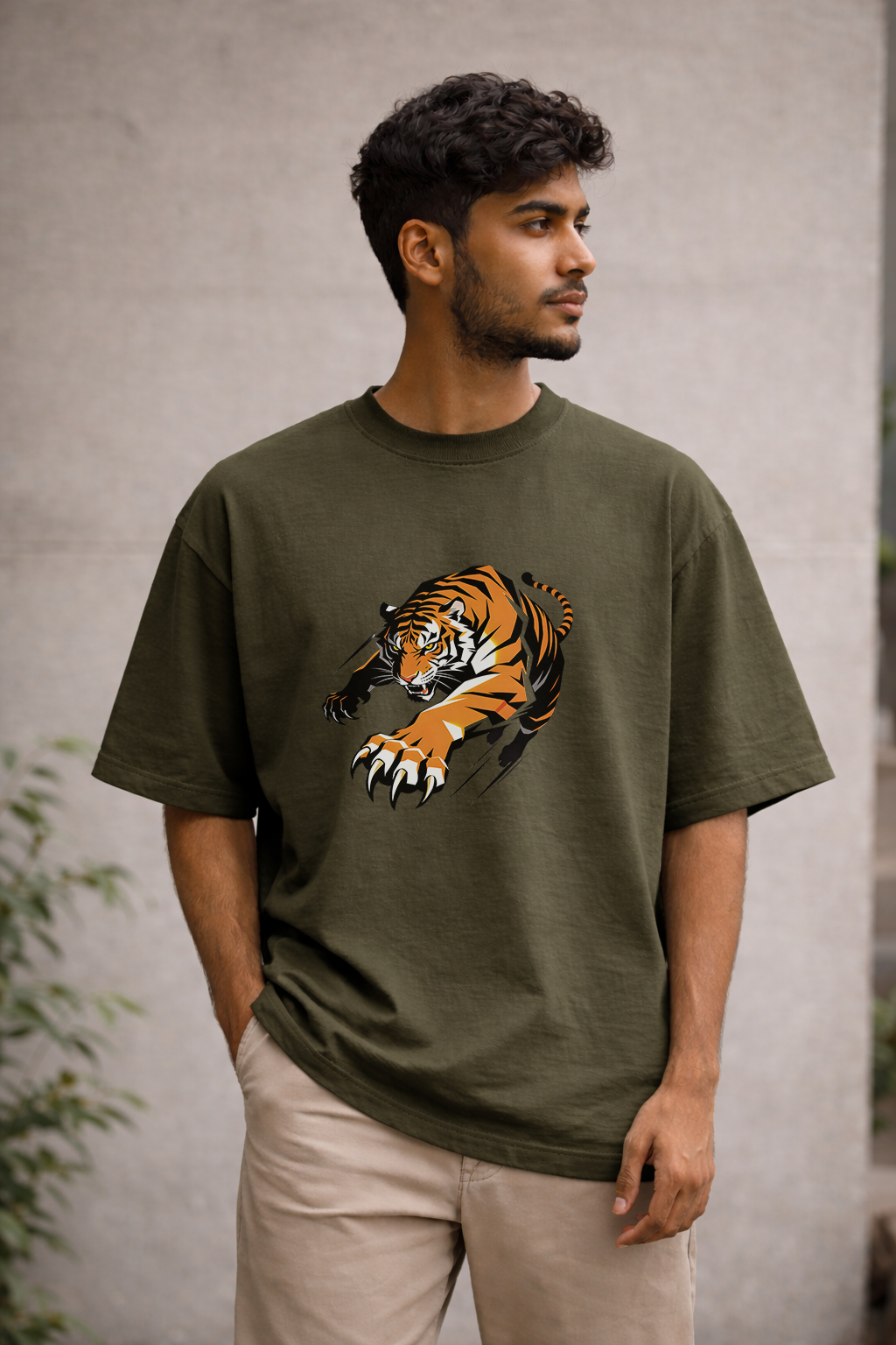 Tiger: The Apex Predator Heavyweight Oversized T-Shirt