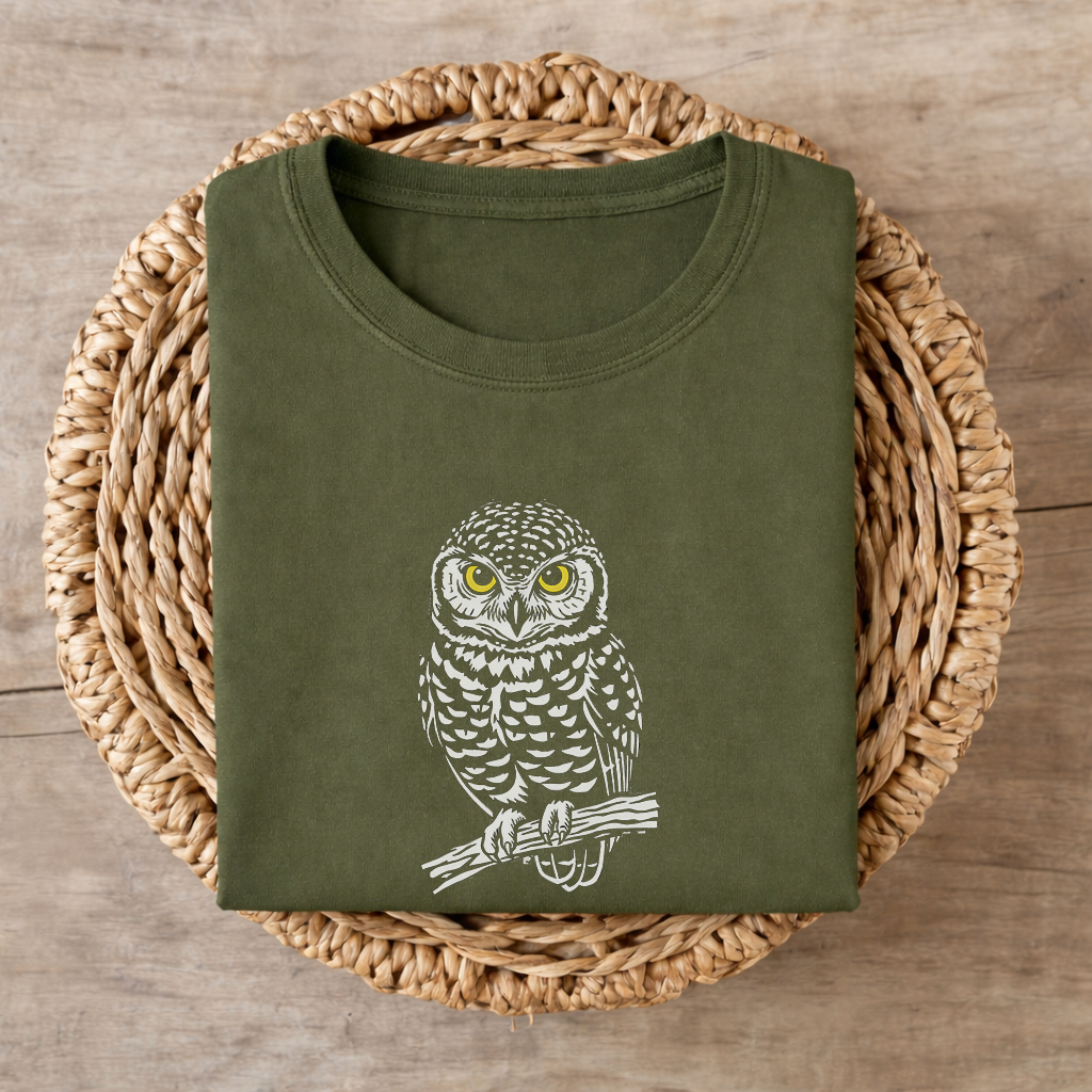 Indian Owlet Lightweight Classic Regular Fir T-Shirt