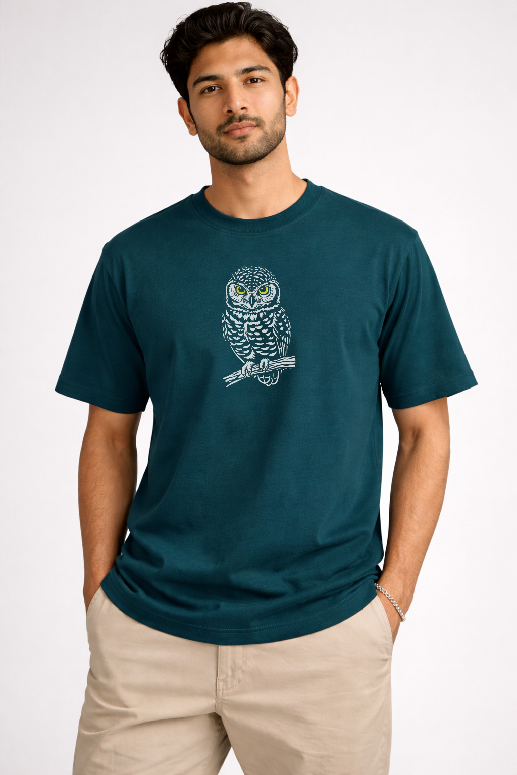 Indian Owlet Lightweight Classic Regular Fir T-Shirt