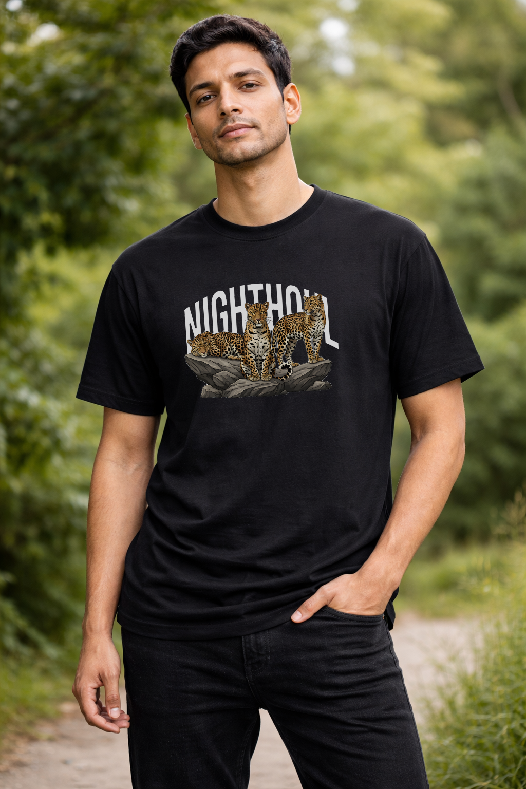 The Classic Crew T-Shirt: Leopard Trio Regular Fit