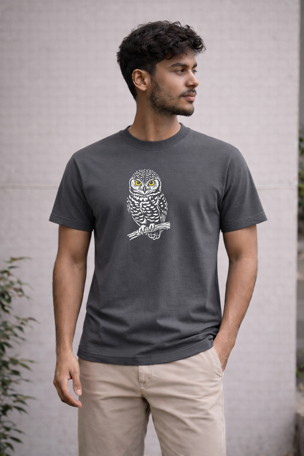 Indian Owlet Lightweight Classic Regular Fir T-Shirt