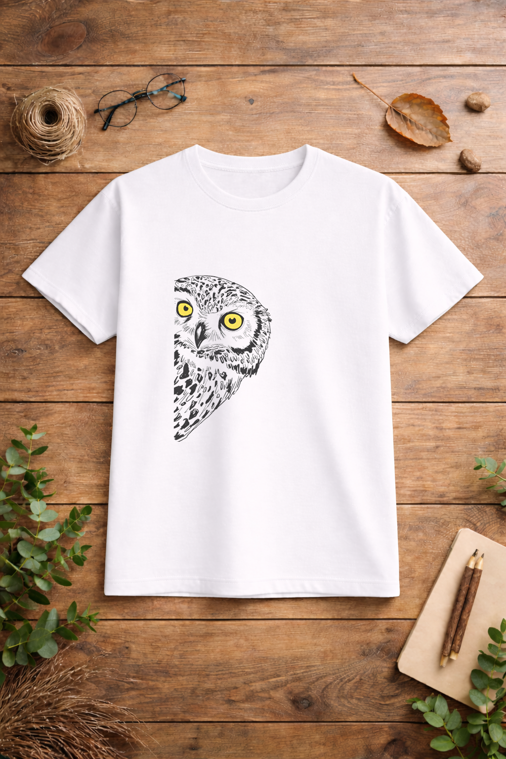PEEKING OWL T-SHIRT
