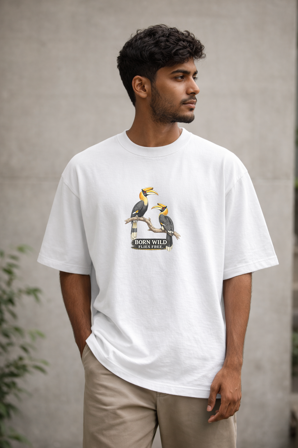 Born Wild Hornbill Oversized Tee – NIGHTHOUL