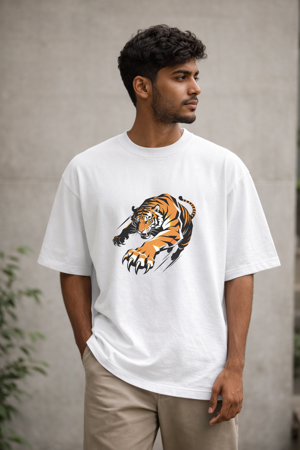 Tiger: The Apex Predator Heavyweight Oversized T-Shirt
