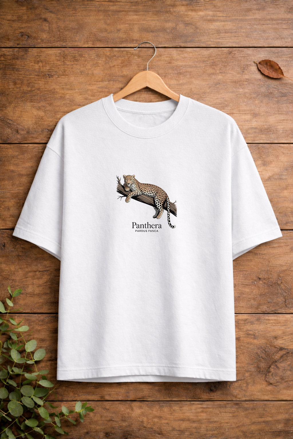 Leopard : Heavyweight Oversized 100% pure Cotton (240 GSM)T-Shirt