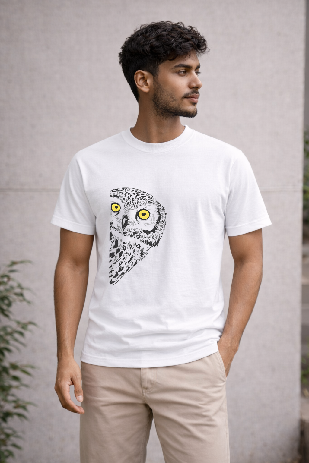 PEEKING OWL T-SHIRT