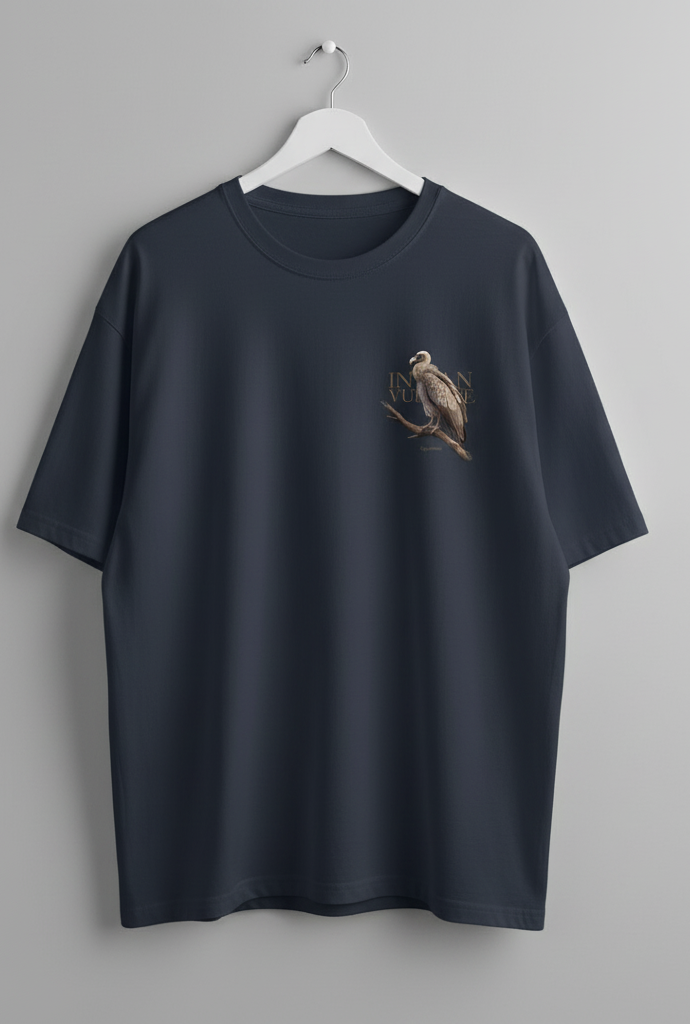 Indian Vulture (Gyps indicus) Oversized T-Shirt | NIGHTHOUL