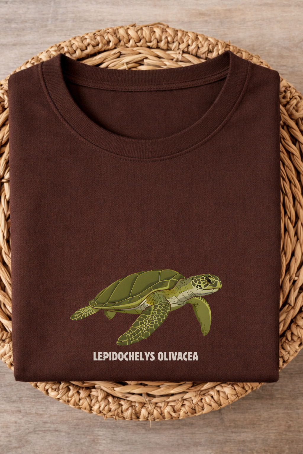 🌊 The Ocean Rider Regular Fit T-Shirt: Olive Ridley Turtle