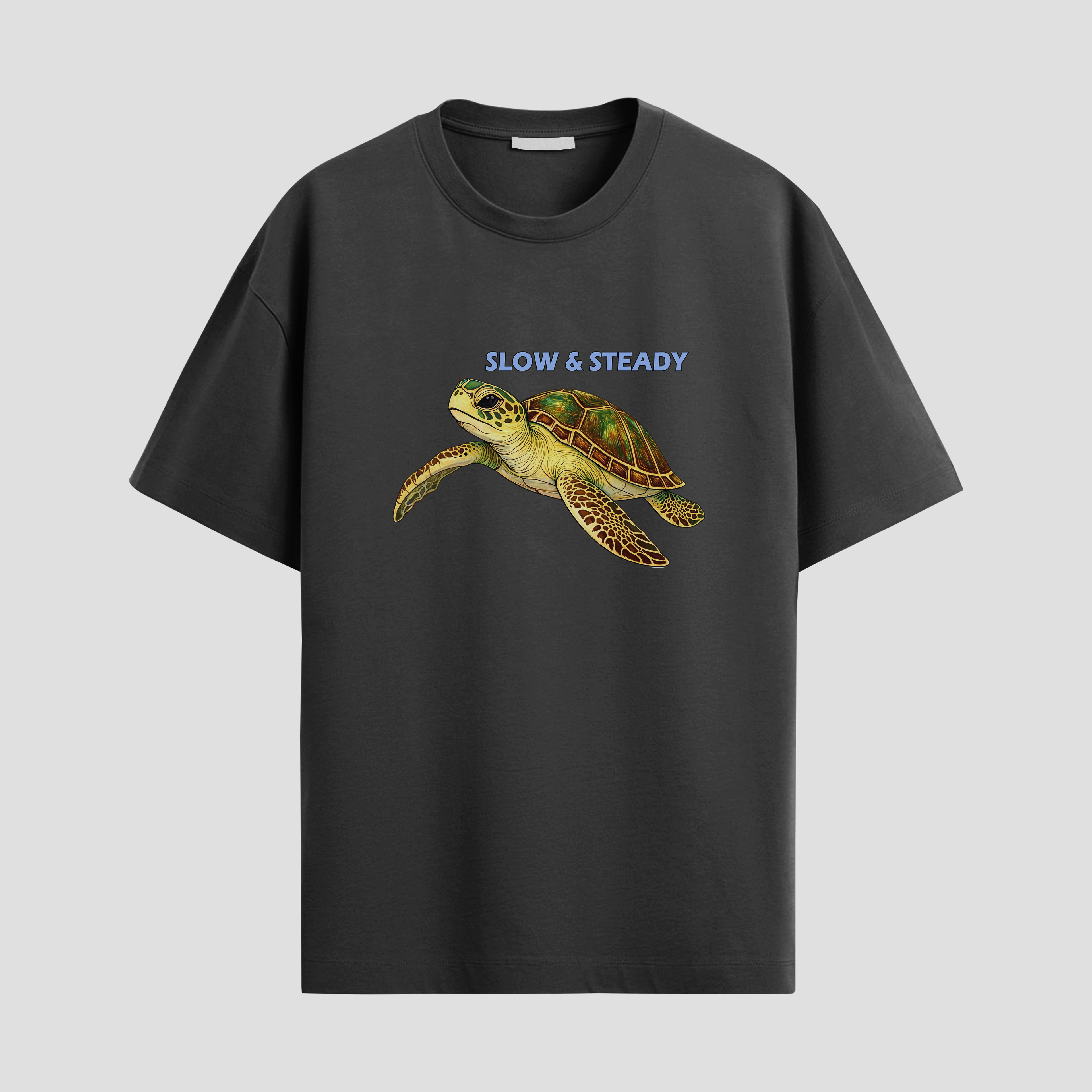 SLOW & STEADY  REGULAR FIT T-SHIRT